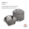 Fozzils Plastic Snapfold Bowl XL Grey