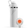 Gatorade Overtime 22oz Stainless Steel Water Bottle Twist Cap White