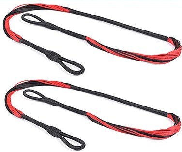 GPP 2 Packs Replacement 175 String for 50 lb 80 lbs Pistol CrossbowsBlackRed