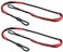 GPP 2 Packs Replacement 175 String for 50 lb 80 lbs Pistol CrossbowsBlackRed