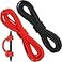 Sumind 2 Pieces Archery D Loop Rope 10 Feet Archery Bowstring Serving Thread Release Material Nocking D Loop Rope StringBlack and Red