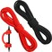 Sumind 2 Pieces Archery D Loop Rope 10 Feet Archery Bowstring Serving Thread Release Material Nocking D Loop Rope StringBlack and Red