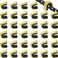 Gejoy 40 Pieces Nock Points Archery String Nocking Points Bow String Buckle Clips for Compound and Recurve Bow Black