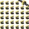 Gejoy 40 Pieces Nock Points Archery String Nocking Points Bow String Buckle Clips for Compound and Recurve Bow Black