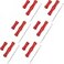 Sumind 6 Sets Bowstring Finger Guards Archery Bowstring Finger Protector for Hunting Red