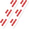 Sumind 6 Sets Bowstring Finger Guards Archery Bowstring Finger Protector for Hunting Red