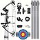 Lanneret Compound Bow and Archery Sets Right Hand Archery Compound Bows 070 lbs Draw Weight Adjustable for Adults and BeginnersHunting Bow Kit for BeginnerBlack Basic