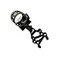 JIANZD Archery 5 Pin Bow Sight with Rheostat Light and Reversible Mount Design 5 Pin SightsShort Pole
