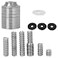 Zerone Bow Stabilizer Weight Kit Aluminum Alloy Archery Stabilizer Weights Vibration Dampener for s Target Practice