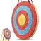 VEVOR Straw Archery Targets 20 Round Archery Target for Backyard Traditional Solid Straw Red