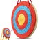 VEVOR Straw Archery Targets 20 Round Archery Target for Backyard Traditional Solid Straw Red