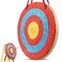 VEVOR Straw Archery Targets 20 Round Archery Target for Backyard Traditional Solid Straw Red