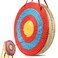 VEVOR Straw Archery Targets 20 Round 5 Layers Deep Red Traditional Solid Coloured Rope Archery Target Shooting Bow HandMade Arrows Target