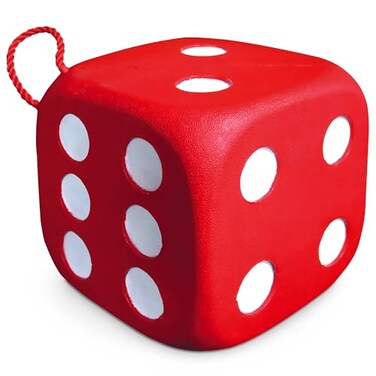 Morrell High Roller Foam Archery Target 6Sided Cube with 21 Bullseyes Red 13 x 13 Portable Backyard Target for Broadheads Field Points Compound Bows and Crossbows Builtin Carrying Handle