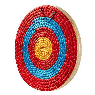 TOPARCHERY Archery Target 3 Layers 20 inch Traditional Solid Straw Archery Target 23 inch Thickness HandMade Arrows Target for Outdoor Shooting Practice 20in 3 Layers