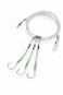 End Game Deep Drop Fishing Rig 3 Hook Glow in the Dark Sleeves NOAA Compliant Circle Hooks Tilefish Grouper Snapper Rig 100 3 Hook
