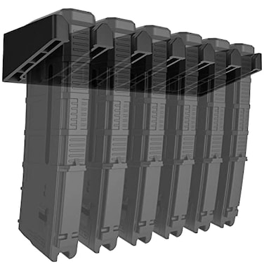 RUSFOL Solid ABS 6X Standard PMAG Wall Mount Mag Holder Home Magazine Storage Rack 1 Pack