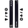 Holstex IWB Soft Belt Loops Black wHeavy Duty Rubberized Nylon PullTheDot Security Snaps Mounting Hardware Holster Loops for IWB Carry Fits 125 to 200 Belts Adjustable Pair