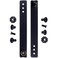 Holstex IWB Soft Belt Loops Black wHeavy Duty Rubberized Nylon PullTheDot Security Snaps Mounting Hardware Holster Loops for IWB Carry Fits 125 to 200 Belts Adjustable Pair