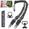 UnderAlert 2 Point Rifle Sling with Soft Shoulder Pad Builtin Hooks and Swivels Adjustable Length Gun Sling Versatile Rifle Strap Two Point Gun Strap with Gift Box Camo Black