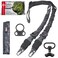 UnderAlert 2 Point Rifle Sling with Soft Shoulder Pad Builtin Hooks and Swivels Adjustable Length Gun Sling Versatile Rifle Strap Two Point Gun Strap with Gift Box Camo Black