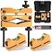 WarBull Scope Leveling Kit Universal Magnetic Base HighPrecision Clearer Level Bubble HeavyDuty Scope Mounting Kit Scope Level Tool for Rifle Shotgun Frame Shooting Table with Storage Case Glod