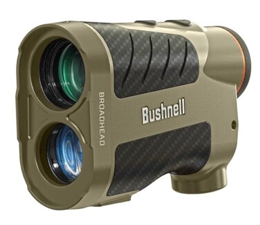 Bushnell Broadhead Hunting Laser Rangefinder 6x24mm Archery Range Finder for Bow Hunting with Angle Range Compensation Weather Proof and Low Light Display