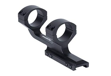 Monstrum Slim Profile Series Offset Cantilever Picatinny Scope Mount 30 mm Diameter Black