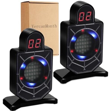 VercanMonth 2 Pcs Laser Targets for Dry Fire Portable Trainer and Counting Laser Targets for Dry Fire Shooting Practice Rectangular Style