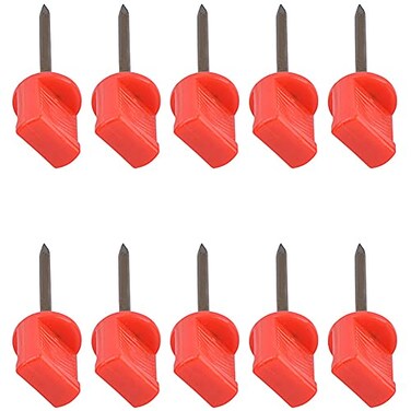 lasenersm 10 Pieces Target Nail Target Face Pin Archery Paper Target Face Pins Archery Hunting Nails Shooting Target Pin Fixed for Target PapersRed 66 cm