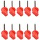 lasenersm 10 Pieces Target Nail Target Face Pin Archery Paper Target Face Pins Archery Hunting Nails Shooting Target Pin Fixed for Target PapersRed 66 cm