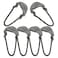 Maxpedition MAXPEDITION Positive Grip Zipper Pulls Large Gray Pack of 6 Zipper Pull Replacement for Tactical Backpack EDC Pouch Bug Out Bag Luggage Sling Pull Tab PZLGRY