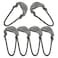 Maxpedition MAXPEDITION Positive Grip Zipper Pulls Large Gray Pack of 6 Zipper Pull Replacement for Tactical Backpack EDC Pouch Bug Out Bag Luggage Sling Pull Tab PZLGRY