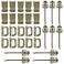 BOOSTEADY Kit of 30 Attachments for Molle Bag Tactical Backpack Vest BeltDRing Grimloc Locking Gear Clip Web Dominator Elastic Strings Strap Management Tool Buckle
