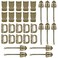 BOOSTEADY Kit of 30 Attachments for Molle Bag Tactical Backpack Vest BeltDRing Grimloc Locking Gear Clip Web Dominator Elastic Strings Strap Management Tool Buckle