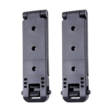 HolsterBuilder Molle Attachment Quick Locking Belt Clip with Mounting Hardware for Holsters Mag Pouches Knife Sheaths Vests Available in Size 1 2 3 5 Pack 2 4 2 inch 2 Pack