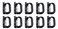 BOOSTEADY 10 Pack Multipurpose DRing Grimlock Locking for Molle Webbing with Zippered Pouch
