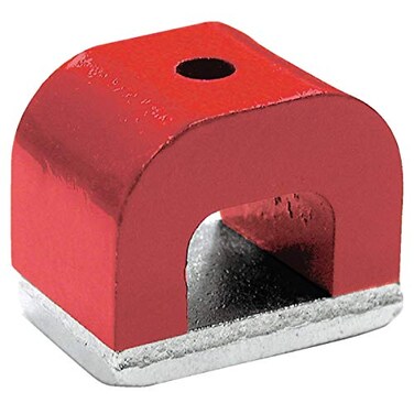 Master Magnetics 118 in Alnico Horseshoe Magnet 13 lb Pull 55 MGOe Red 1 pc