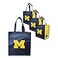 FOCO Michigan Coated NonWoven Shopping Bag 4 Pack