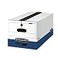 Bankers Box 12Pack HeavyDuty String Button File Storage Box FastFold Assembly Letter STORFILE 11111