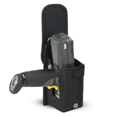 e-Holster eHolster Barcode Scanner Holster Medium Ballistic Nylon Carrying Case Pouch for PistolGrip Mobile Computers Belt Clip Belt Loop Shoulder Strap Fits Zebra Scanner MC3300320031003000