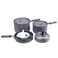 Fire-Maple FireMaple Feast Outdoor Camping Cookware Set Portable Stackable Camping Pots and Pans Set with Kettle Compact Camping Cookware Mess Kit for Hiking Fishing and Backpacking