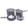 Fire-Maple FireMaple Feast Outdoor Camping Cookware Set Portable Stackable Camping Pots and Pans Set with Kettle Compact Camping Cookware Mess Kit for Hiking Fishing and Backpacking