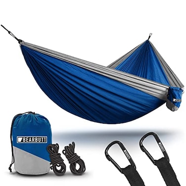 Bear Butt Double Parachute Camping Hammock BlueGray