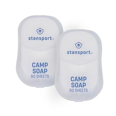 Stansport Camp Soap Sheets 50 Counts pack of 2