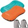 SUNYAO 2 Pack Set Ultralight Inflatable Camping Pillows with Compact Pouch Sack Ergonomic Pillow for Neck Lumbar Support While Camping BackpackingHiking
