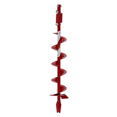 EARTHQUAKE Earthquake EA6F 6Inch Diameter 36Inch Long Earth Auger with Fishtail Point and Flex Coil Shock Spring