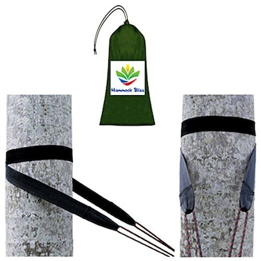 Hammock Bliss Tree Straps Hang Any Hammock with Ease Fast Setup Extra Wide Super Strength Amazingly Lightweight Only 3 oz