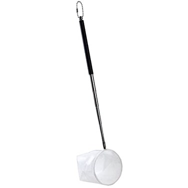 AQUANEAT Small Fish Tank Shrimp Net Aquarium Debris Cleaning Tools with Extendable Handle 3 Circular
