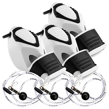 Fox 40 EPIK CMG wBreakaway Lanyard 3 Pack White
